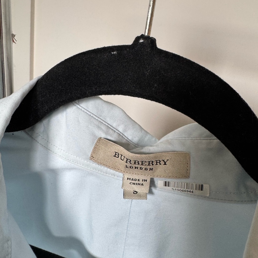 Burberry Blue Casual Button Down Shirt - Picture 3 of 4